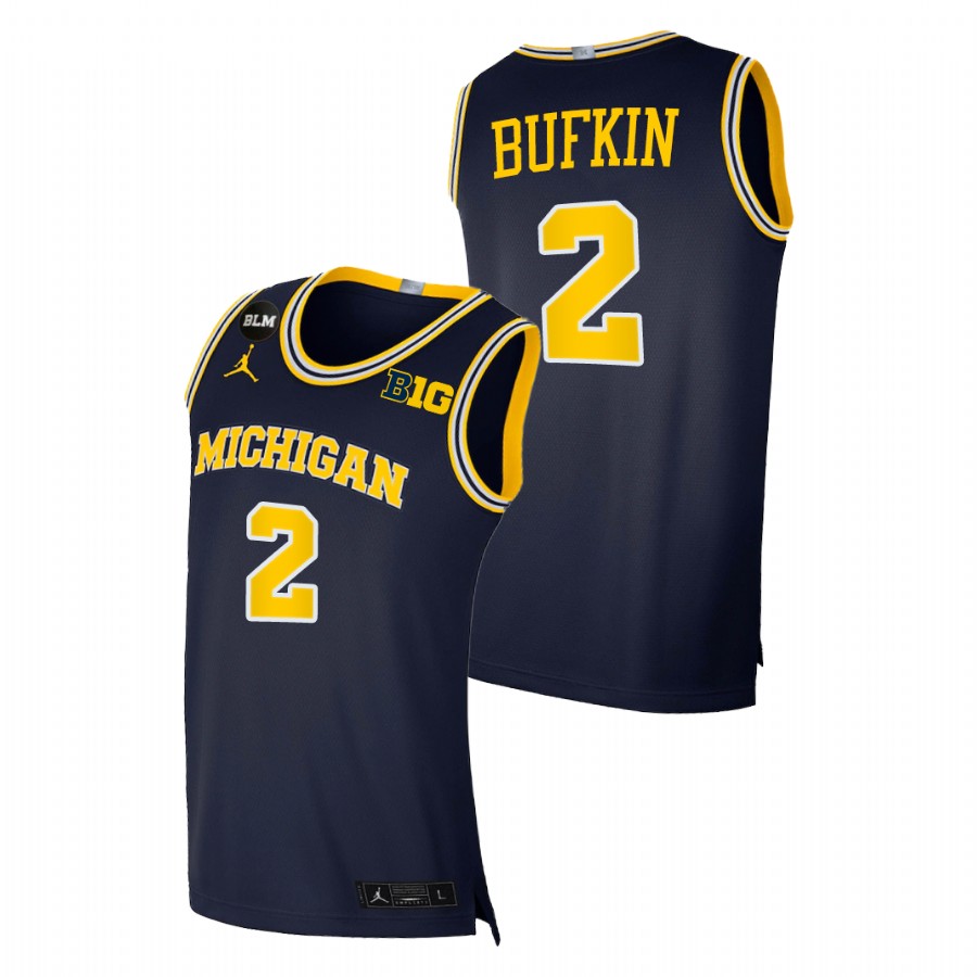   Michigan Wolverines Hunter Dickinson College Basketball Navy Limited Jersey Men