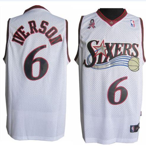  2002 All Stars Philadelphia 76ers #6 Allen Iverson Soul Swingman Jersey 