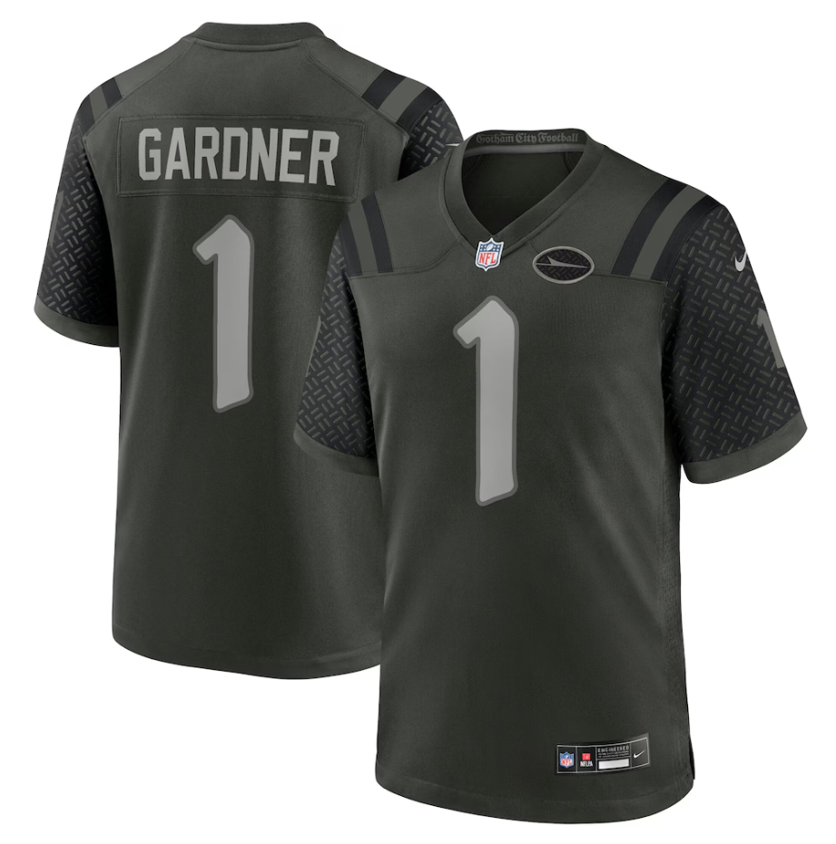 #1 Ahmad Sauce Gardner New York Jets Nike 2025 Rivalries Collection Game Jersey