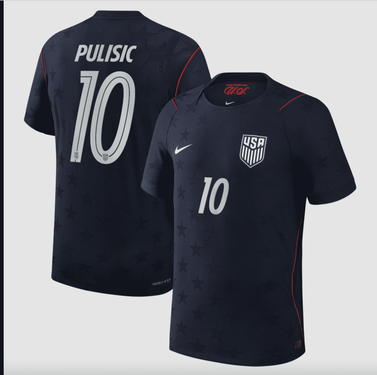 #10 Christian Pulisic USMNT Nike 2026 Away Match Authentic Jersey  navy