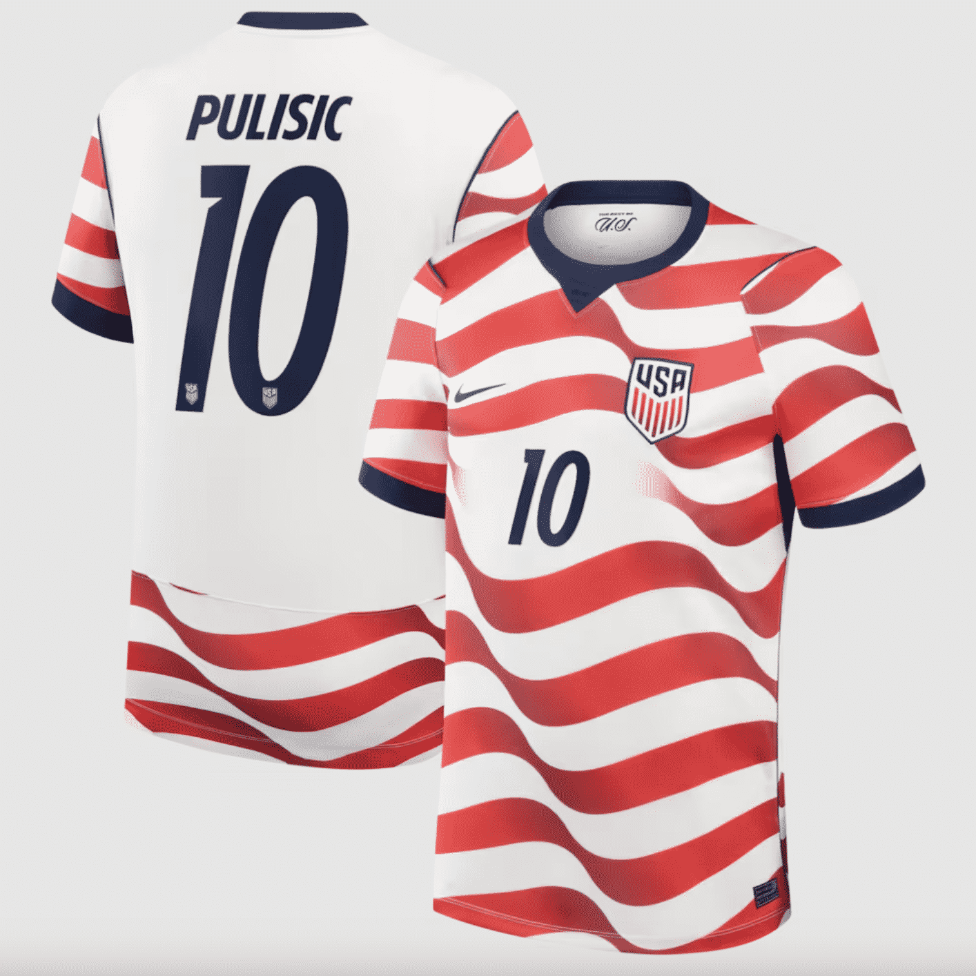 #10 Christian Pulisic USMNT Nike 2026 Home Stadium Replica Jersey