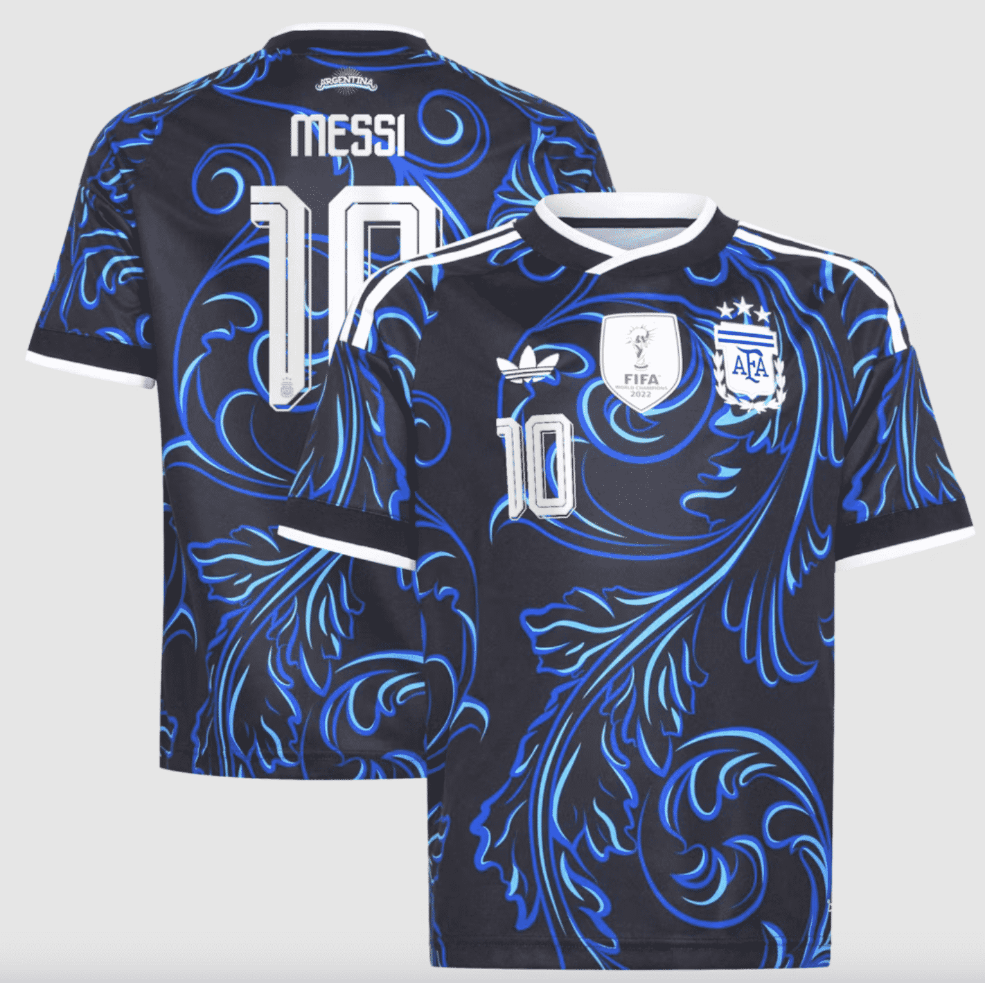 #10 Lionel Messi Argentina National Team adidas Youth 2026 Away Replica Jersey 