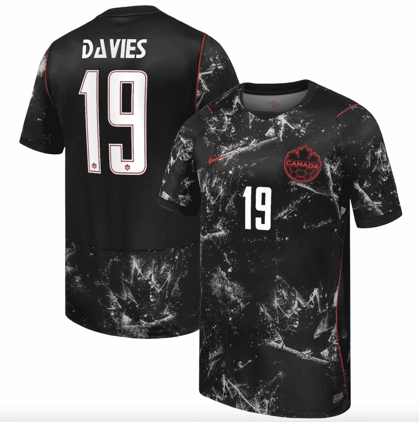 #19 Alphonso Davies Canada Soccer Nike 2026 Away Stadium Replica Jersey 