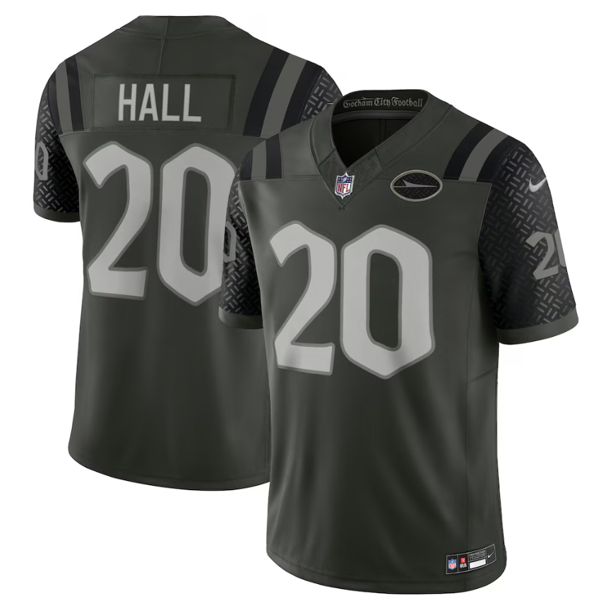 #20 Breece Hall New York Jets Nike 2025 Rivalries Collection Limited Jersey