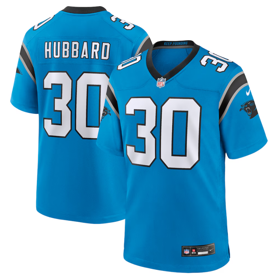 #30 Chuba Hubbard Carolina Panthers Nike Alternate Game Jersey