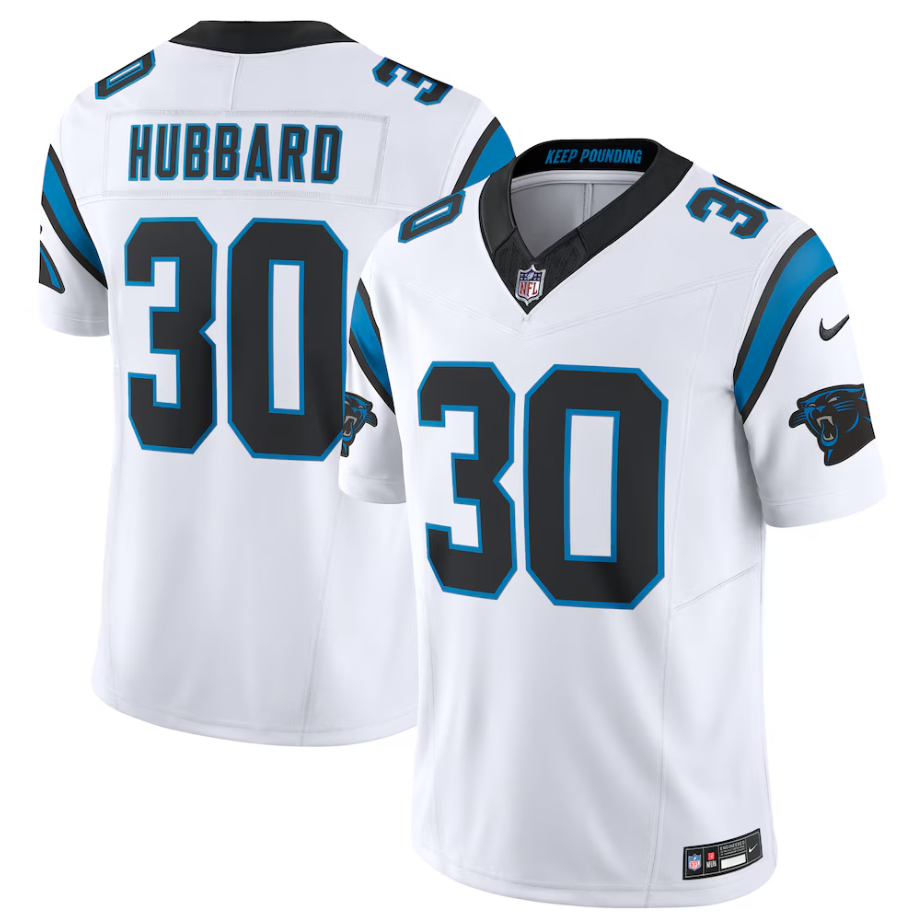 #30 Chuba Hubbard Carolina Panthers Nike Vapor F.U.S.E. Limited Jersey
