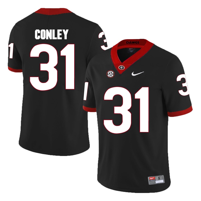 #31 Black Georgia Bulldogs Chris Conley Jersey