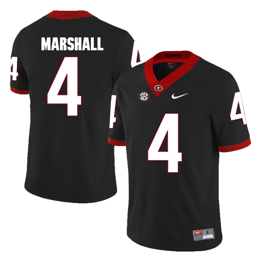 #4 Black Georgia Bulldogs Keith Marshall Jersey