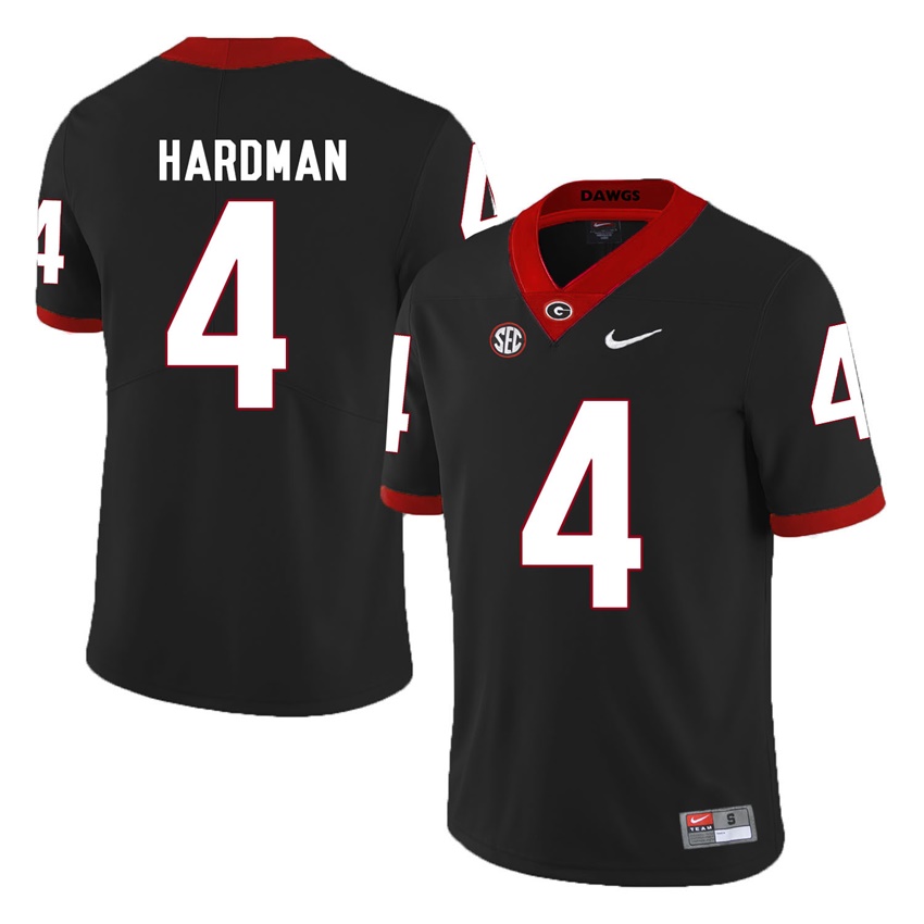 #4 Black Georgia Bulldogs Mecole Hardman Jersey