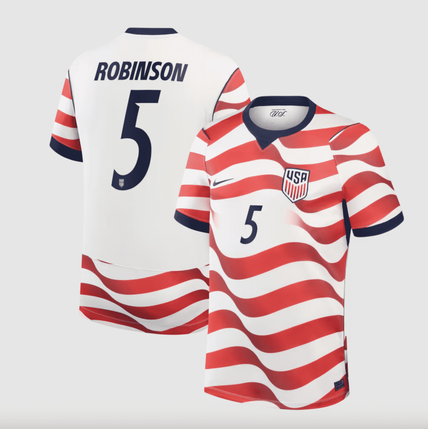 #5 Antonee Robinson USMNT Nike 2026 Home Stadium Replica Jersey 