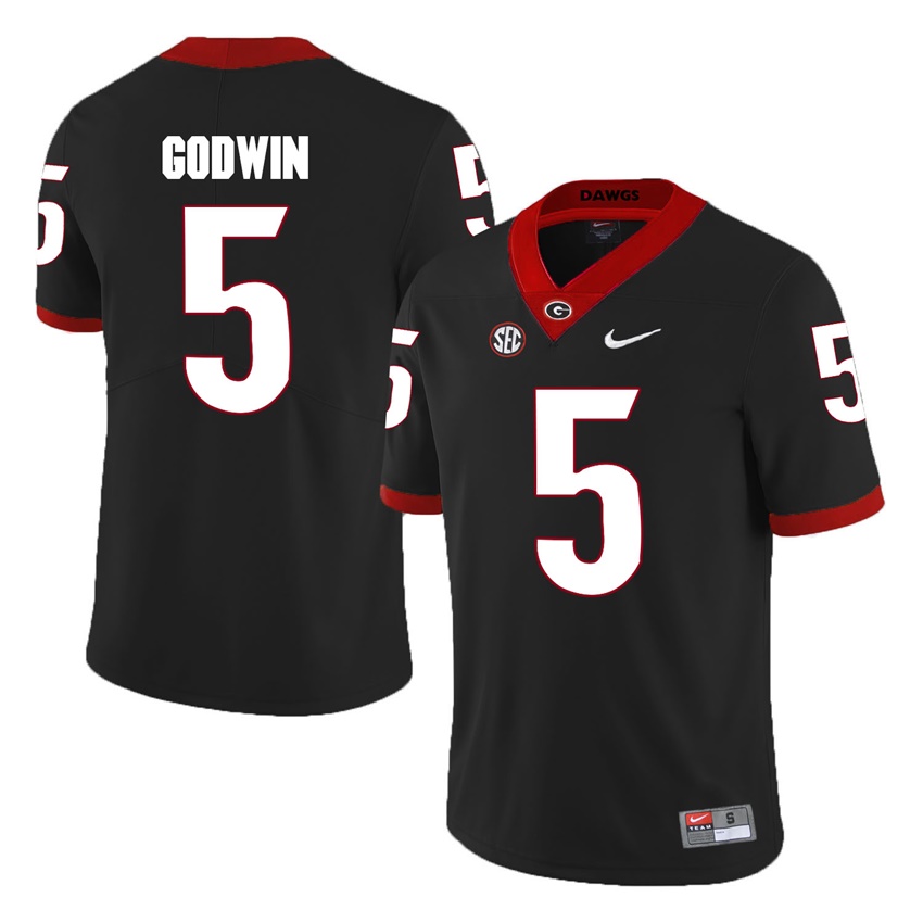 #5 Black Georgia Bulldogs Terry Godwin Jersey