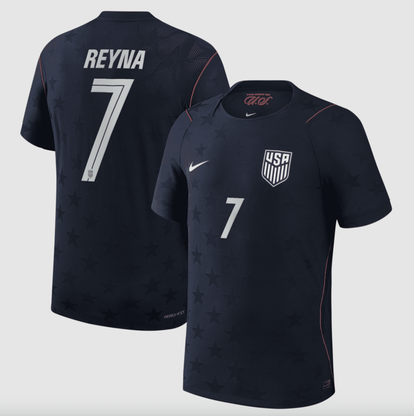 #7 Giovanni Reyna USMNT Nike 2026 Away Match Authentic Jersey  navy