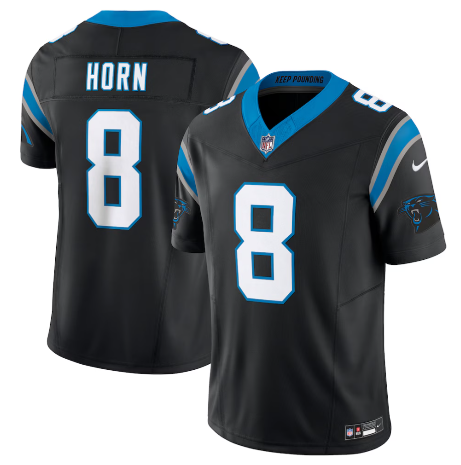 #8 Jaycee Horn Carolina Panthers Nike Vapor F.U.S.E. Limited Jersey