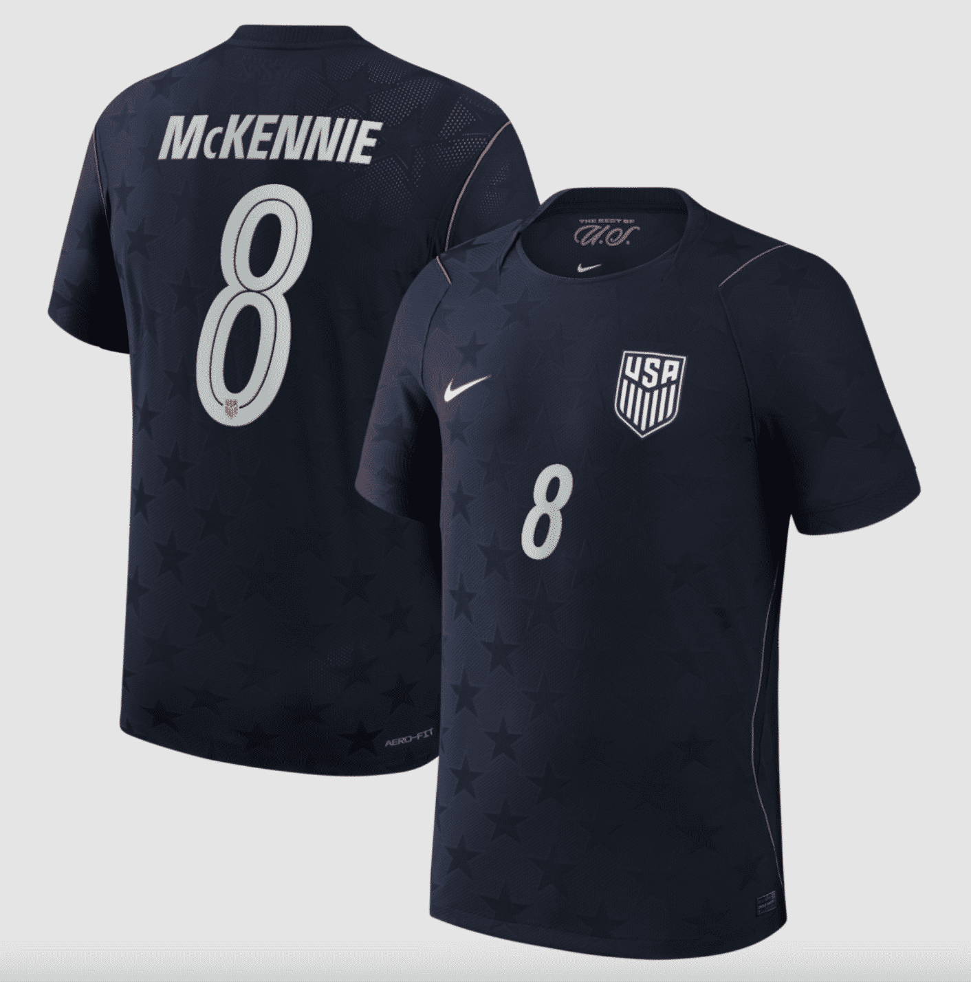 #8 Weston McKennie USMNT Nike 2026 Away Match Authentic Jersey  navy