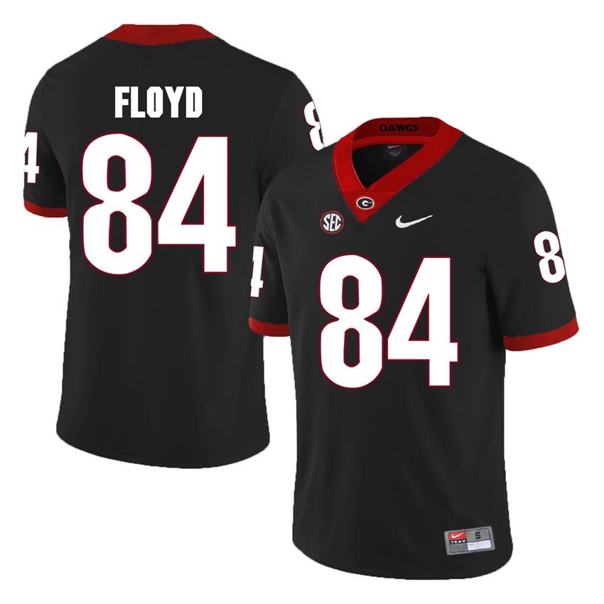 #84 Black Georgia Bulldogs Leonard Floyd Jersey
