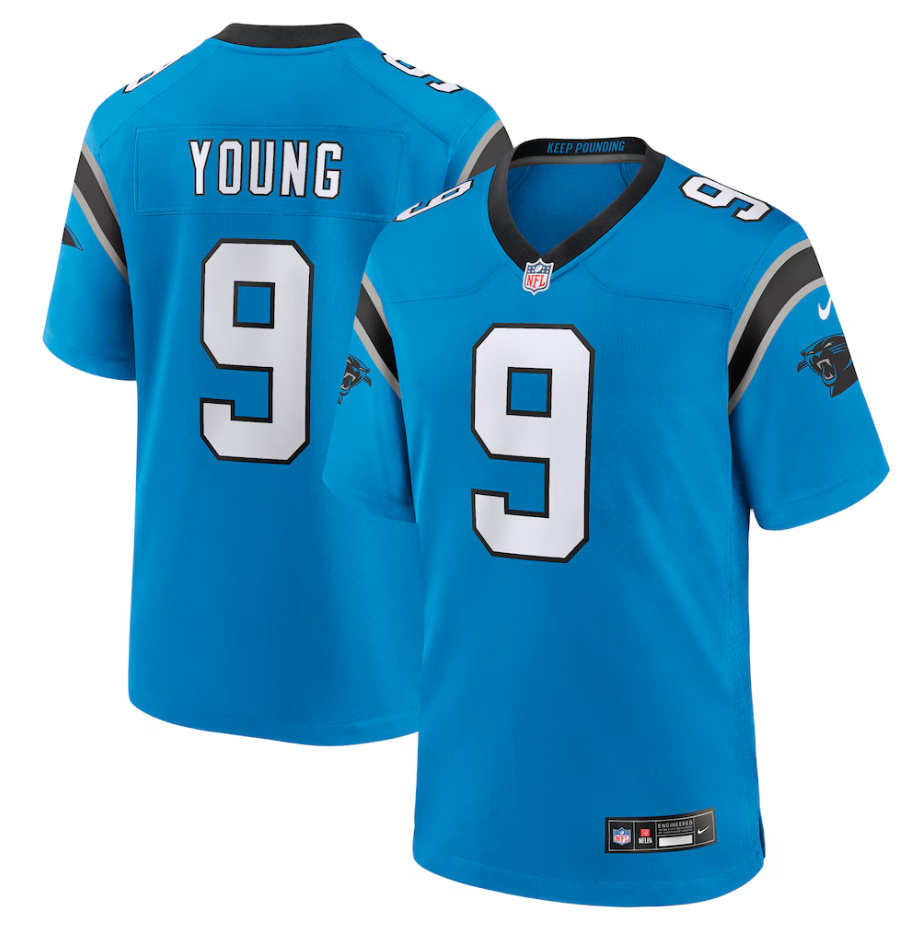 #9 Bryce Young Carolina Panthers Nike Alternate Game Jersey