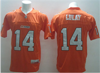  CFL BC Lions #14 Travis Lulay  Orange Jersey 