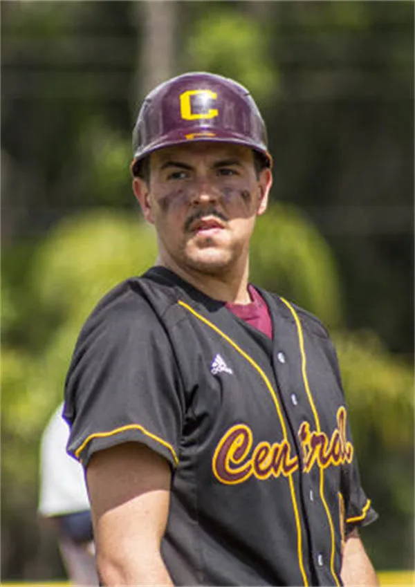  Central Michigan Chippewas Custom Black Baseball Game Jersey 
