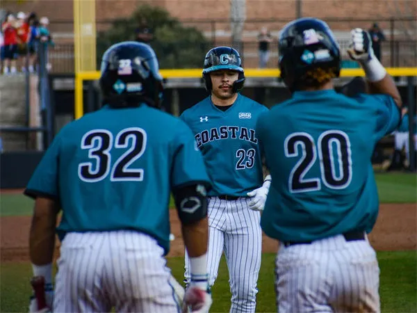  Coastal Carolina Chanticleers Custom 2024 Teal Black Pullover College Baseball Game Jersey 