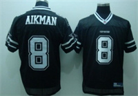  Dallas Cowboys #8 Troy Aikman Black Jersey 
