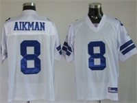  Dallas Cowboys #8 Troy Aikman White Jersey 