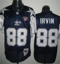  Dallas Cowboys #88 Michael Irvin Blue Thanksgivings 75TH Throwback Jersey 