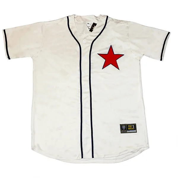  Detroit Stars Custom Cream Cheap Stitched NLB Jersey 
