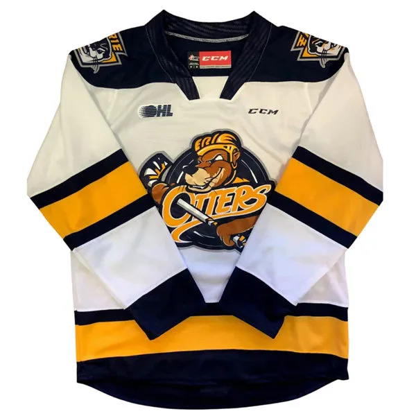  Erie Otters Custom 2024 White OHL Hockey Jersey 