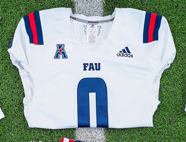 Florida Atlantic Owls Custom 2025 White Football Game Jersey 