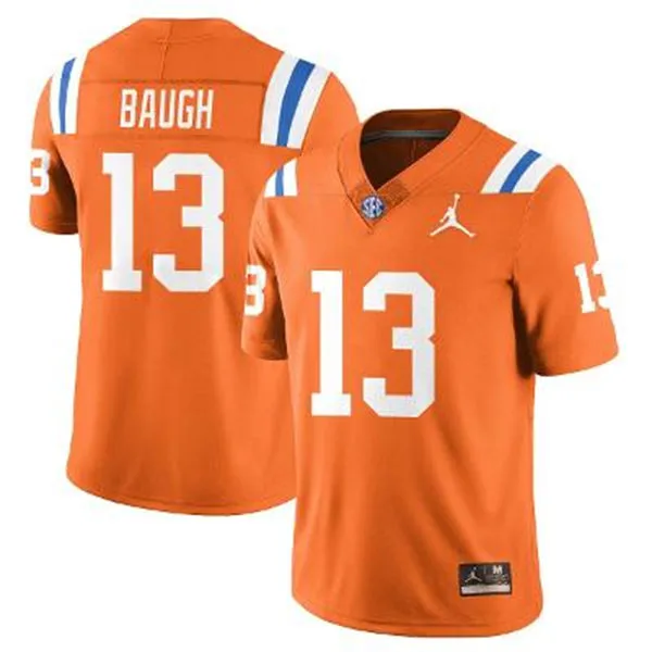  Florida Gators #13 Jadan Baugh Orange 1960's Retro Football Jersey 