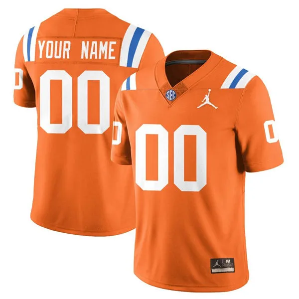  Florida Gators Custom Orange 1960's Retro Football Jersey 