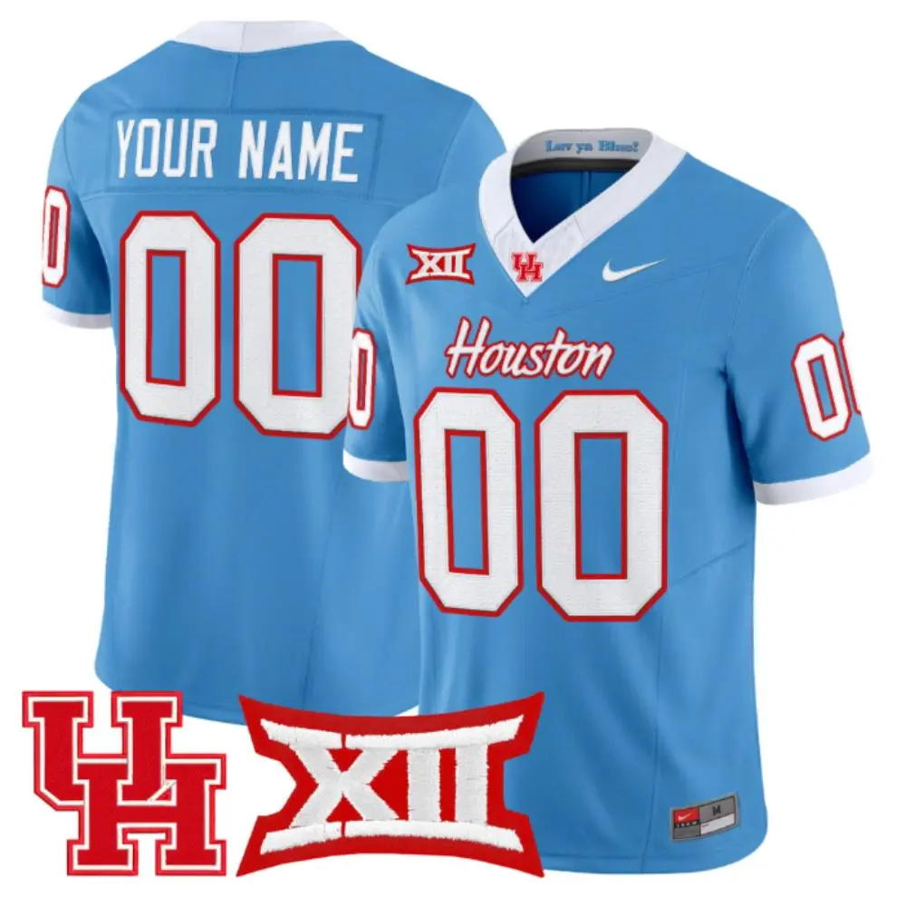  Houston Cougars Custom 2025 Blue Vapor F.U.S.E. Limited Jersey 