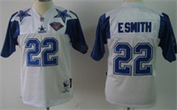  Kid's Dallas Cowboys #22 Emmitt Smith White Throwback 75TH Jersey 