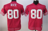  Kid's San Francisco 49ers #80 Jerry Rice Red Throwback Jersey 