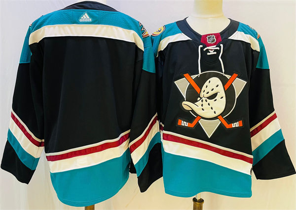  Men's Anaheim Ducks Blank Adidas Black Alternate Bargain Team Jersey 