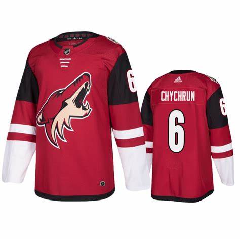  Men's Arizona Coyotes #6 Jakob Chychrun adidas Maroon Jersey 