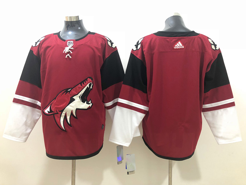  Men's Arizona Coyotes Blank adidas Maroon Team Jersey 