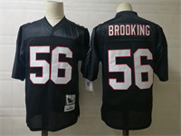  Men's Atlanta Falcons #56 Keith Brooking Mitchell & Ness Black 1998 Retired Player  Football Jersey 