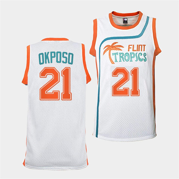  Men's Buffalo Sabres #21 Kyle Okposo White The Semi-Pro Flint Tropics Basketball Jersey 