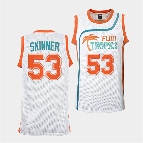  Men's Buffalo Sabres #53 Jeff Skinner White The Semi-Pro Flint Tropics Basketball Jersey 