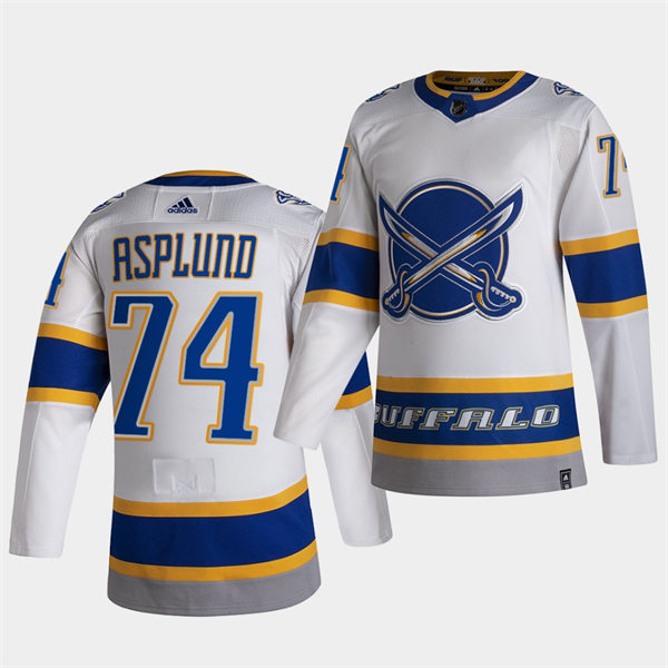  Men's Buffalo Sabres #74 Rasmus Asplund 2021 Reverse Retro Special Edition Jersey 