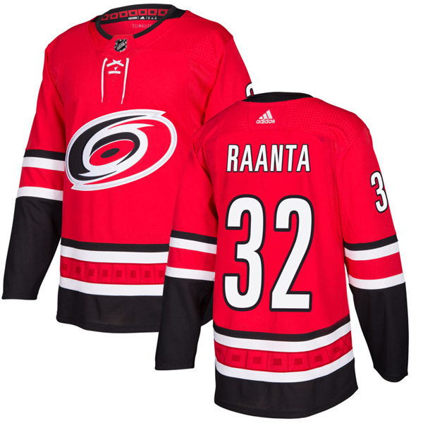 Men's Carolina Hurricanes #32 Antti Raanta Adidas Home Red Primegreen Player Jersey 
