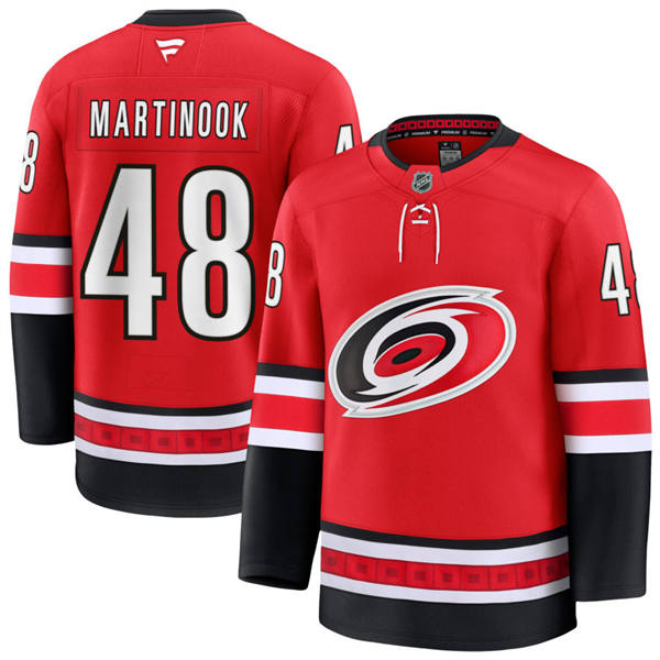  Men's Carolina Hurricanes #48 Jordan Martinook Fanatics Alternate Red Primegreen Player Jersey 
