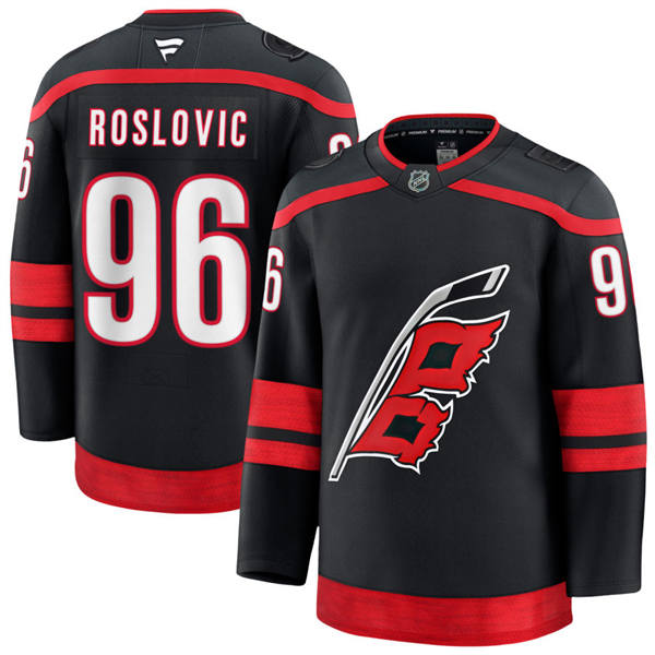  Men's Carolina Hurricanes #96 Jack Roslovic Fanatics Black Home Player Jersey 