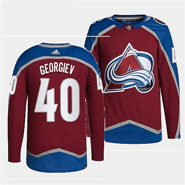  Men's Colorado Avalanche #40 Alexandar Georgiev Home Maroon Player Jersey 