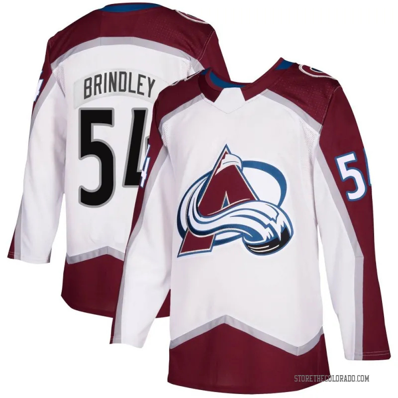  Men's Colorado Avalanche #54 Gavin Brindley Fanatics White Away Premium Player Jersey 