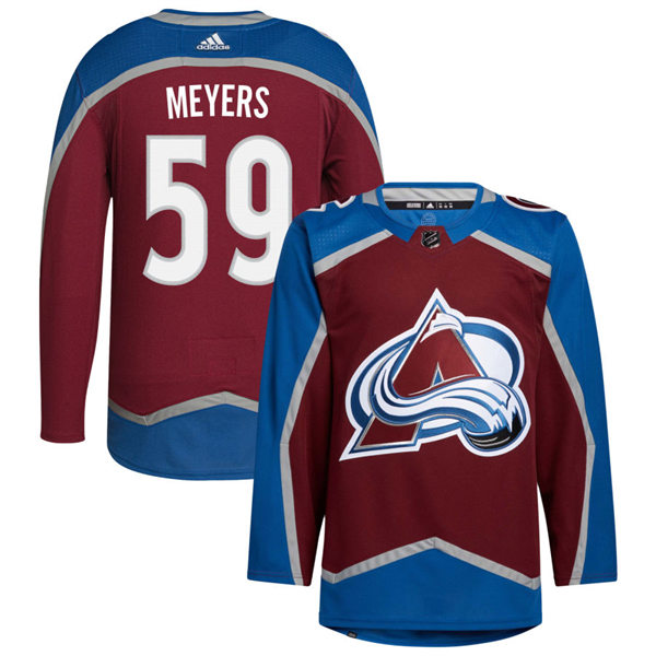  Men's Colorado Avalanche #59 Ben Meyers Burgundy Home Primegreen Player Jersey 