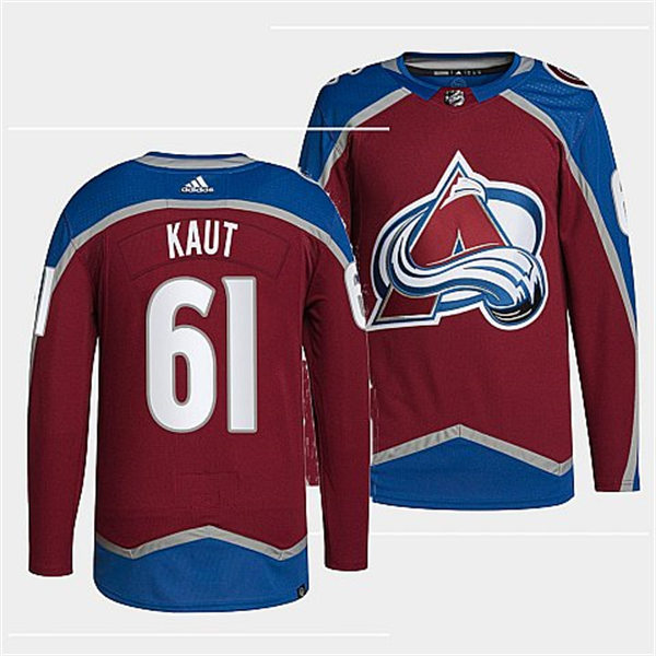  Men's Colorado Avalanche #61 Martin Kaut Home Maroon Player Jersey 