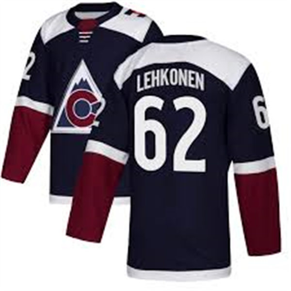  Men's Colorado Avalanche #62 Artturi Lehkonen Navy Alternate Player Jersey 