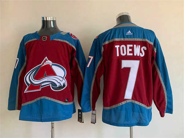  Men's Colorado Avalanche #7 Devon Toews Burgundy Home Primegreen Player Jersey 